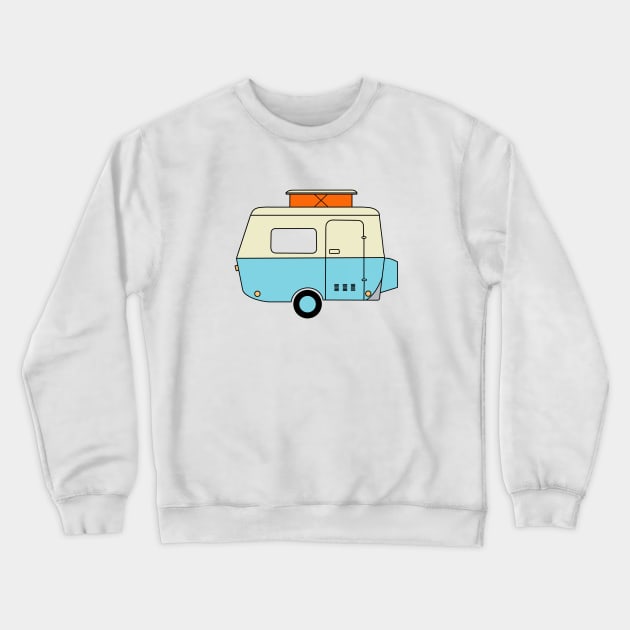 Little Blue One Crewneck Sweatshirt by EribaArt